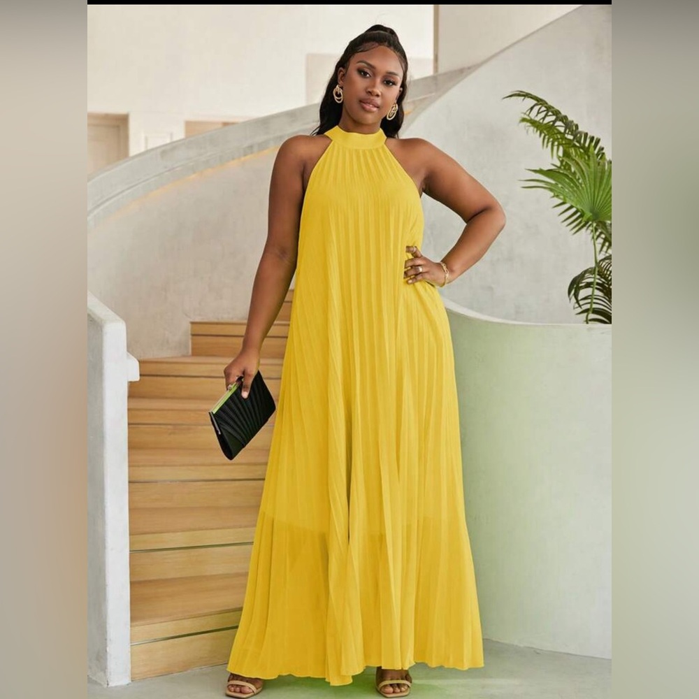 Gorgeous pleated maxi dress